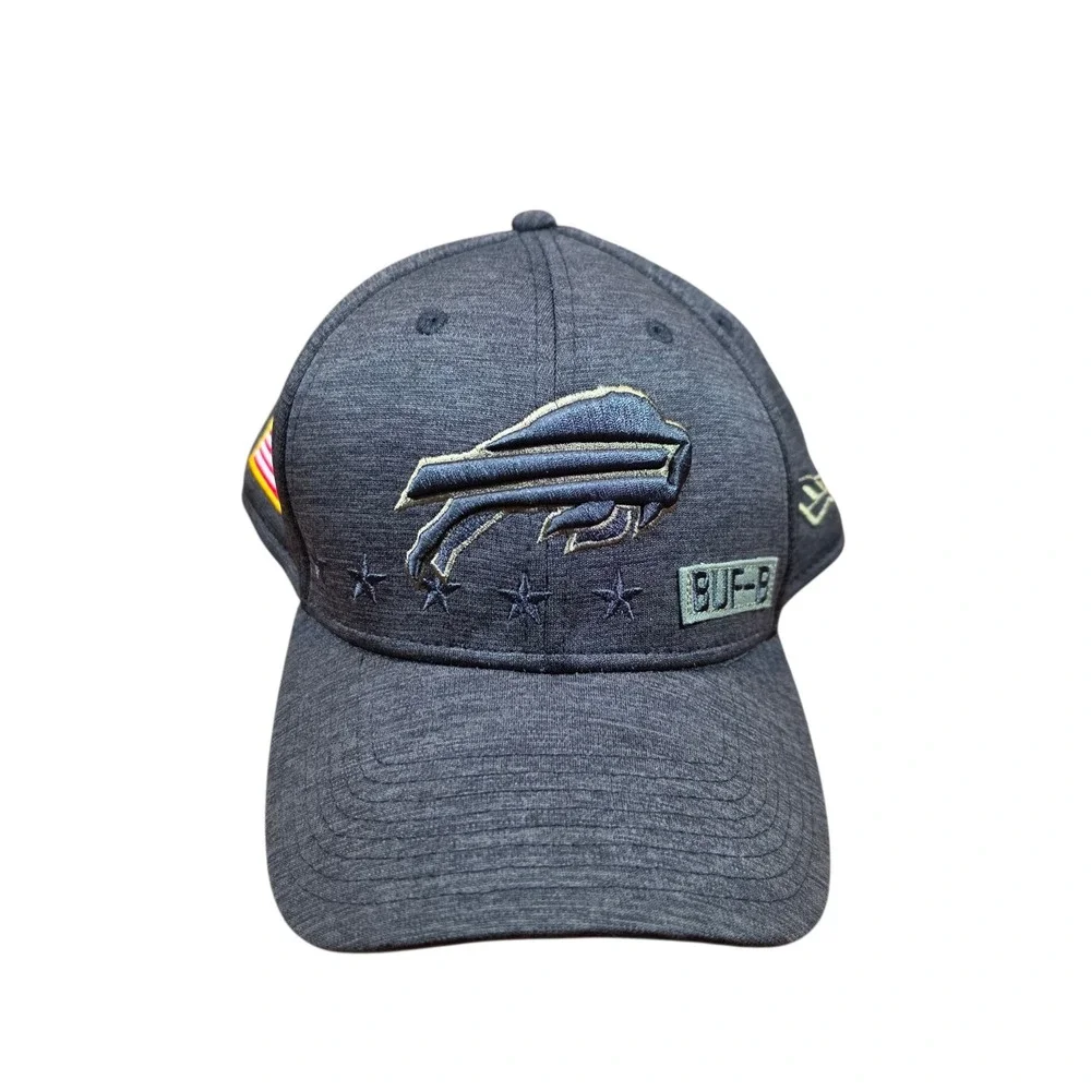 New Era NFL Salute To Service Buffalo Bills 39Thirty Flex Hat L/XL Charcoal Camo